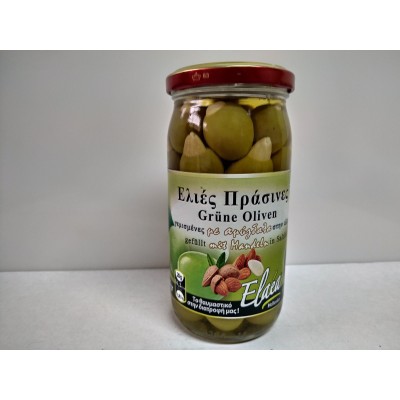 Green Olives Almond ELAEA 215gr.