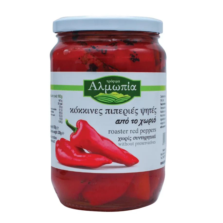 Roasted Red Peppers ΑΛΜΩΠΙΑ 690gr. - Image 2